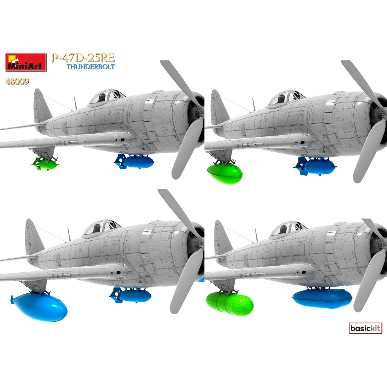 MINIART 1/48 P-47D-25RE Thunderbolt Basic Kit