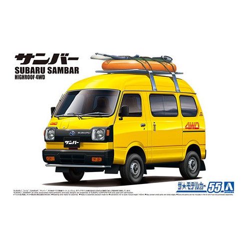 AOSHIMA 1/24 Subaru TT1 Sambar High-Roof 4WD '80