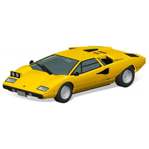 AOSHIMA 1/32 Lamborghini Countach LP400 (Yellow)