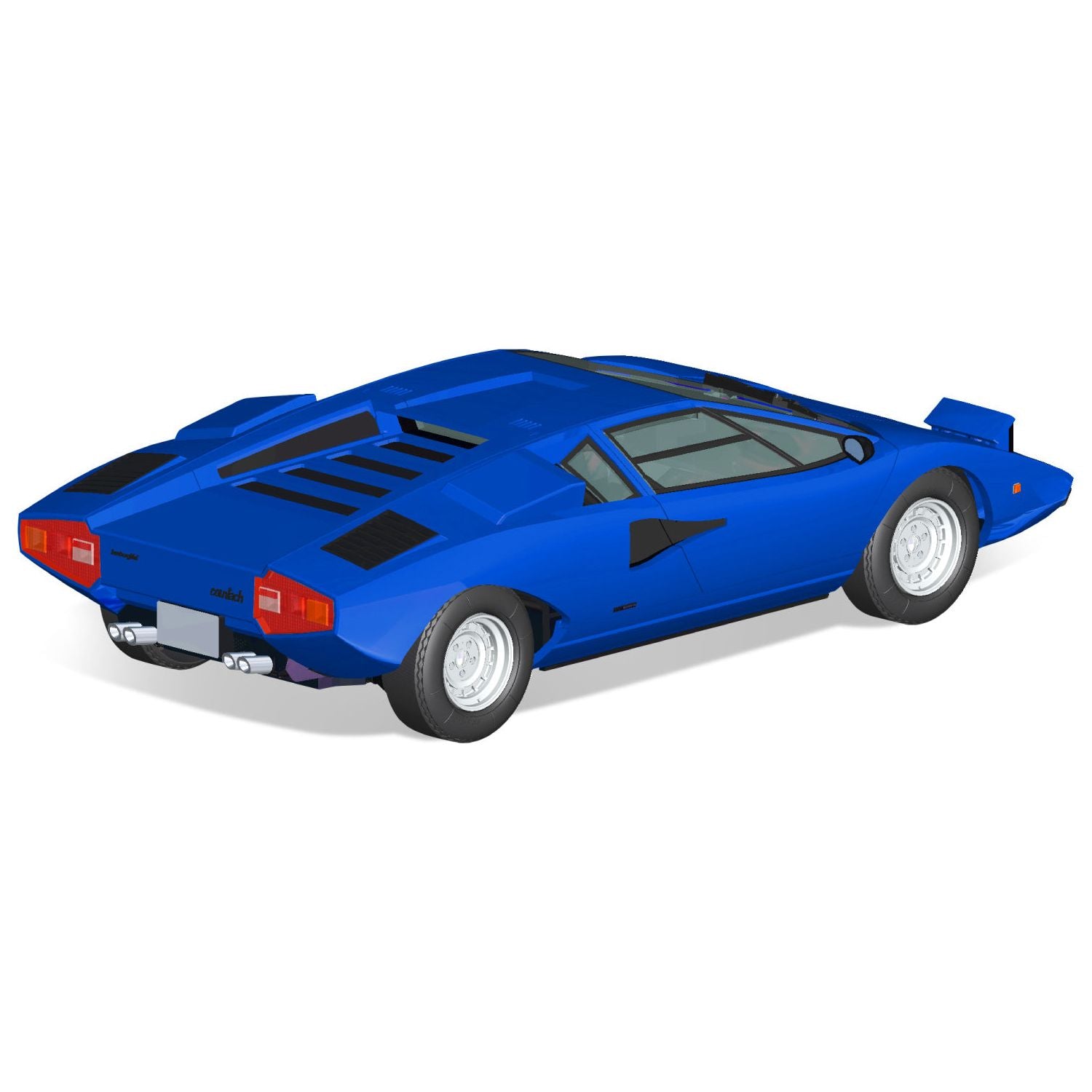 AOSHIMA 1/32 Lamborghini Countach LP400 (Blue)