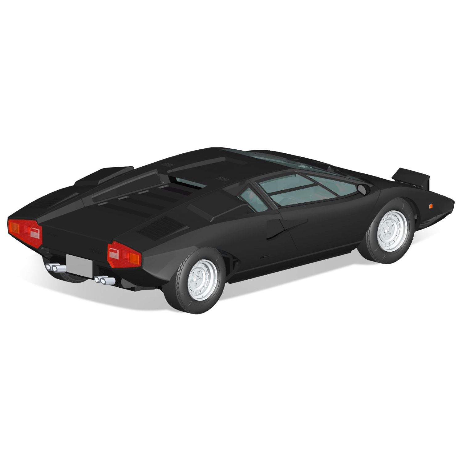 AOSHIMA 1/32 Lamborghini Countach LP400 (Black)