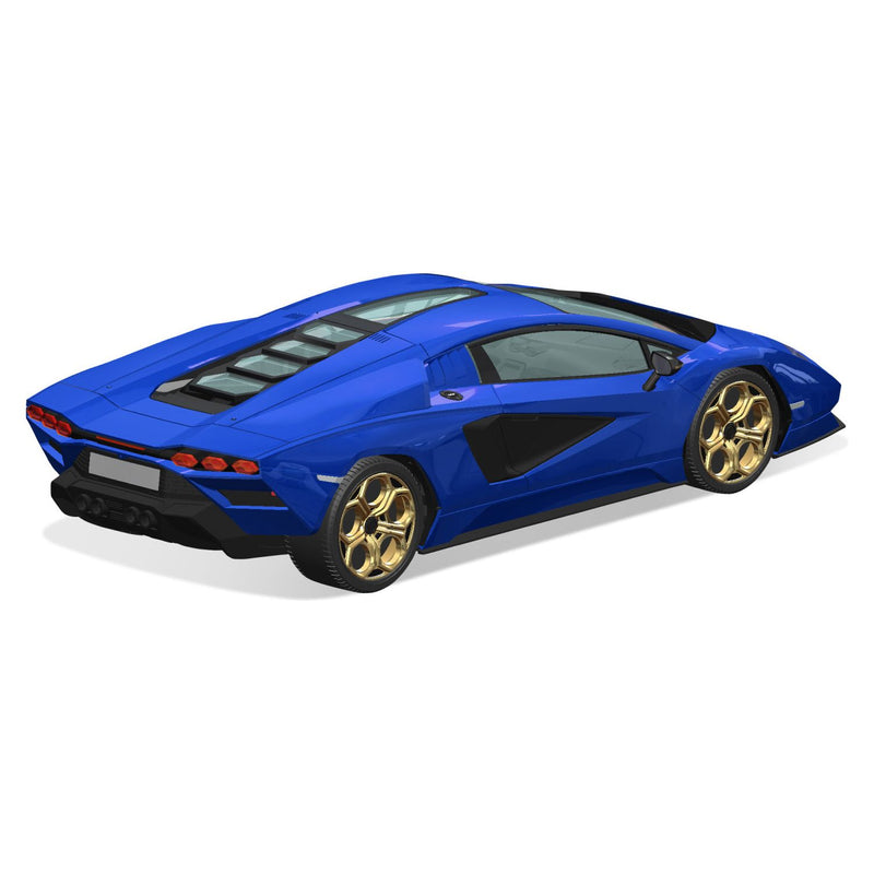 AOSHIMA 1/32 Lamborghini Countach LPI 800-4 (Metallic Blue)