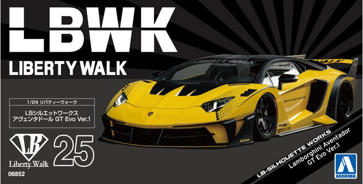 AOSHIMA 1/24 LB-SILHOUETTE WORKS Lamborghini Aventador GT Evo Ver.1