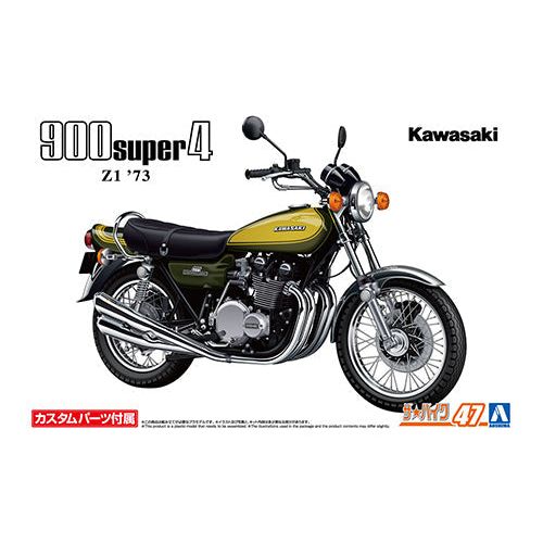 AOSHIMA 1/12 KAWASAKI Z1 900 SUPER4 '73 WITH CUSTOM PARTS