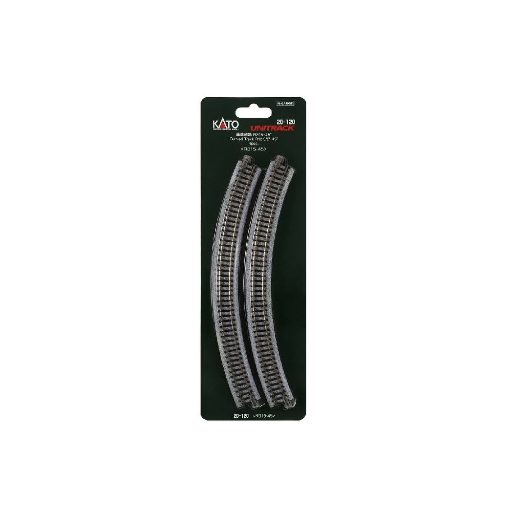 KATO N Unitrack Curved Track R315/45Deg (4 Pack)