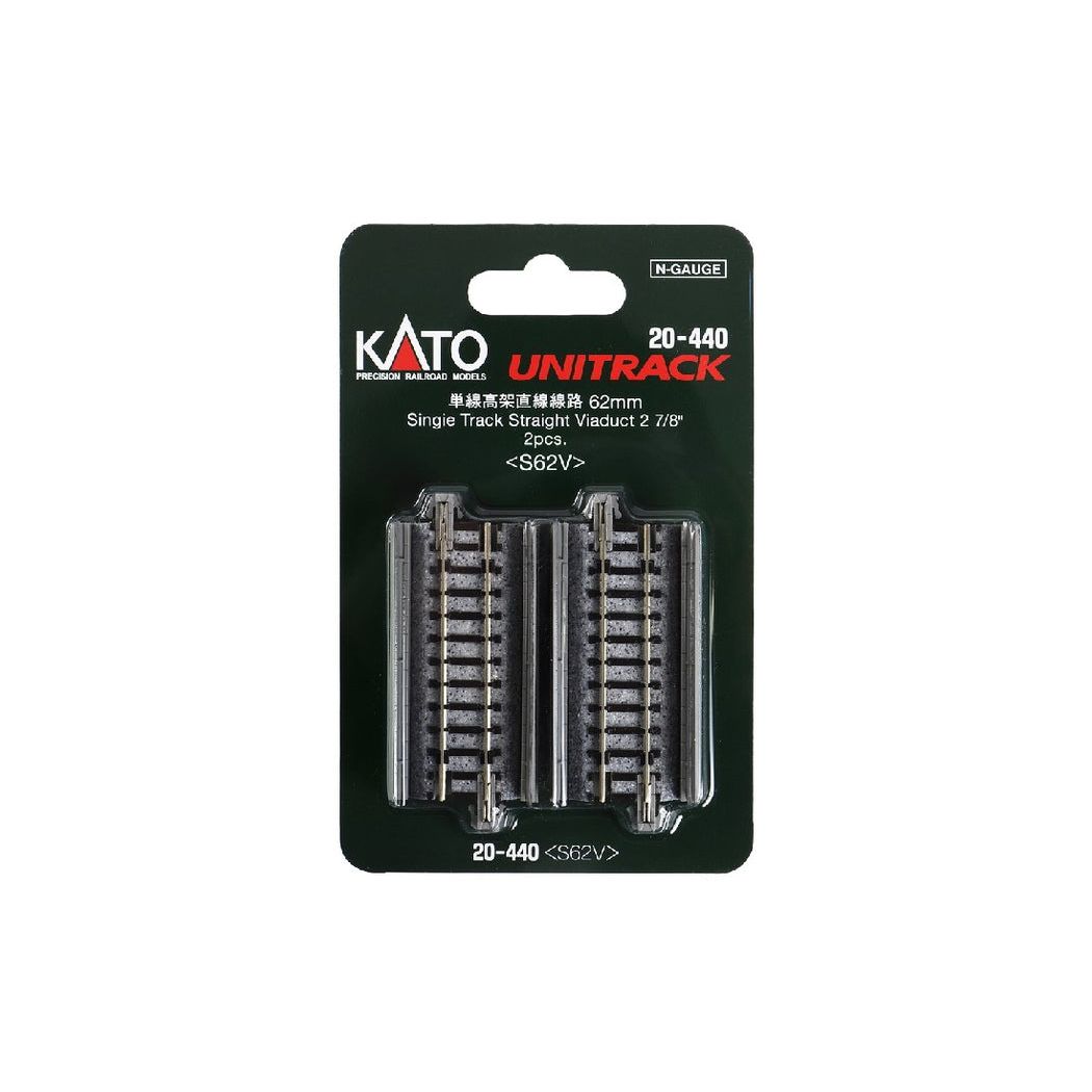 KATO N Unitrack Single Track Straight Viaduct 62mm (2)