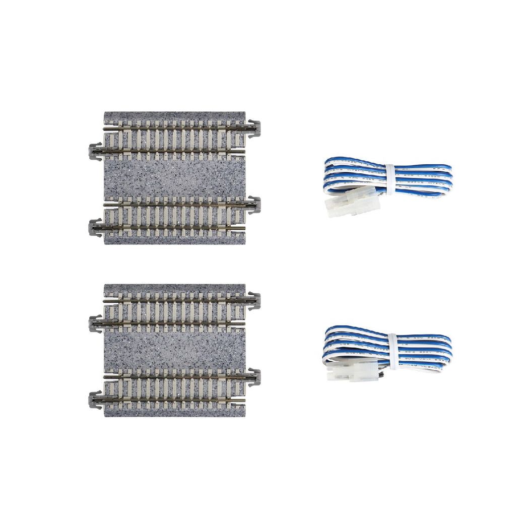 KATO N Concrete Tie Double Track Dual Straight Feeder 62mm