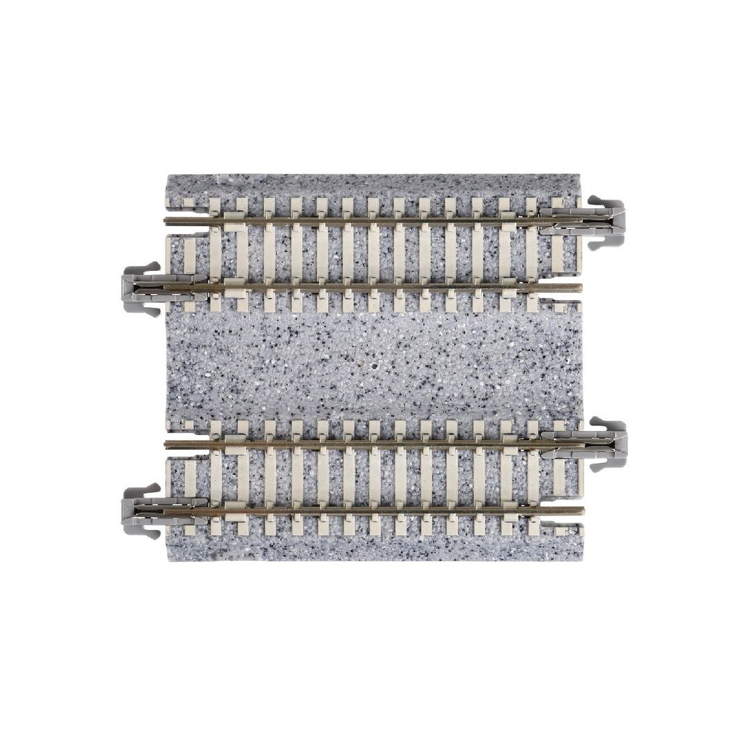 KATO N Concrete Tie Double Track Dual Straight Feeder 62mm