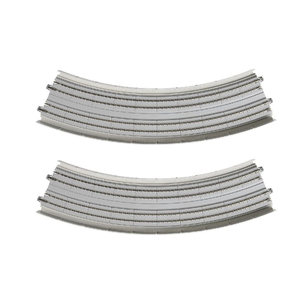 KATO N Concrete Tie Double Track Viaduct Superelevated Curve 414/381 45 Degree