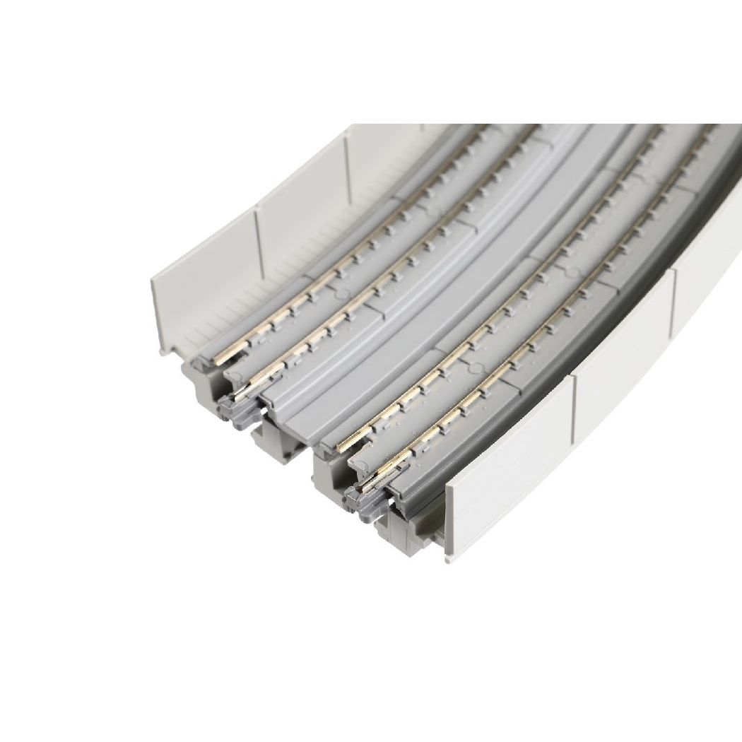 KATO N Concrete Tie Double Track Viaduct Superelevated Curve 414/381 45 Degree
