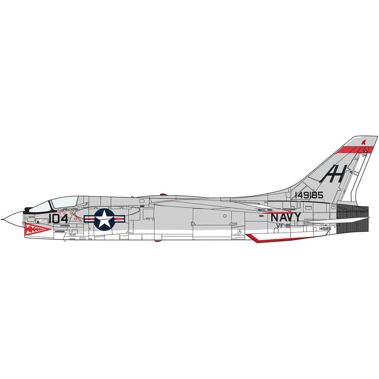 HASEGAWA 1/48 F-8E Crusader "VF-111 Sundowners"