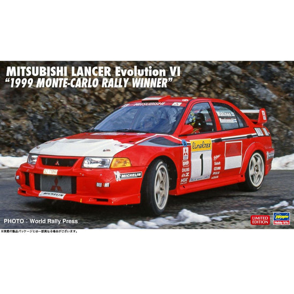 HASEGAWA 1/24 Mitsubishi Lancer Evolution VI "1999 Monte-Carlo Rally Winner"