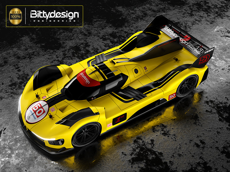 BITTYDESIGN 1/10 499R clear Hypercar body, 190mm for low-profile TC chassis, Light weight