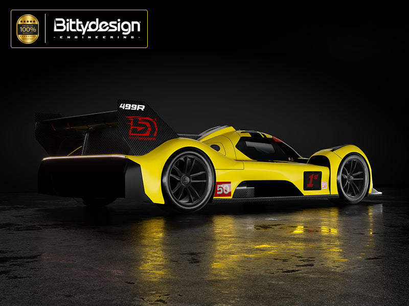 BITTYDESIGN 1/10 499R clear Hypercar body, 190mm for low-profile TC chassis, Light weight