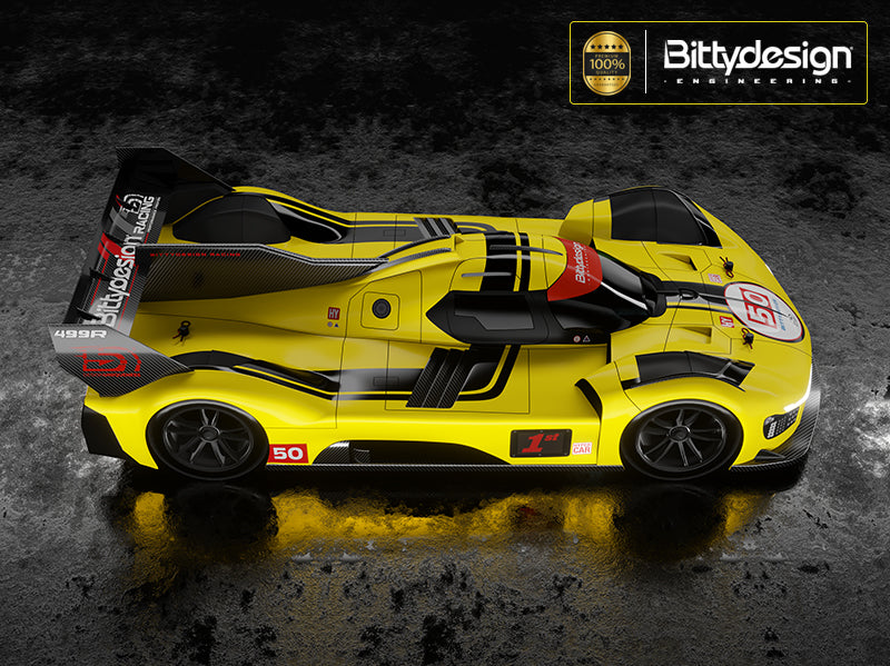 BITTYDESIGN 1/10 499R clear Hypercar body, 190mm for low-profile TC chassis, Light weight