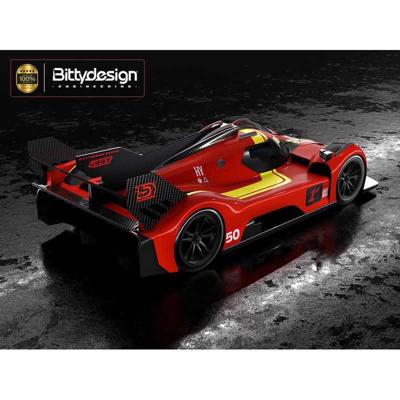 BITTYDESIGN 1/10 499T clear Hypercar body, 190mm for Tamiya TT-02, Light weight