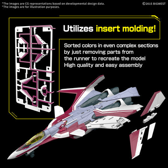 BANDAI HG 1/100 VF-31C Siegfreid (Mirage Farina Jenius Use) Deluxe Set