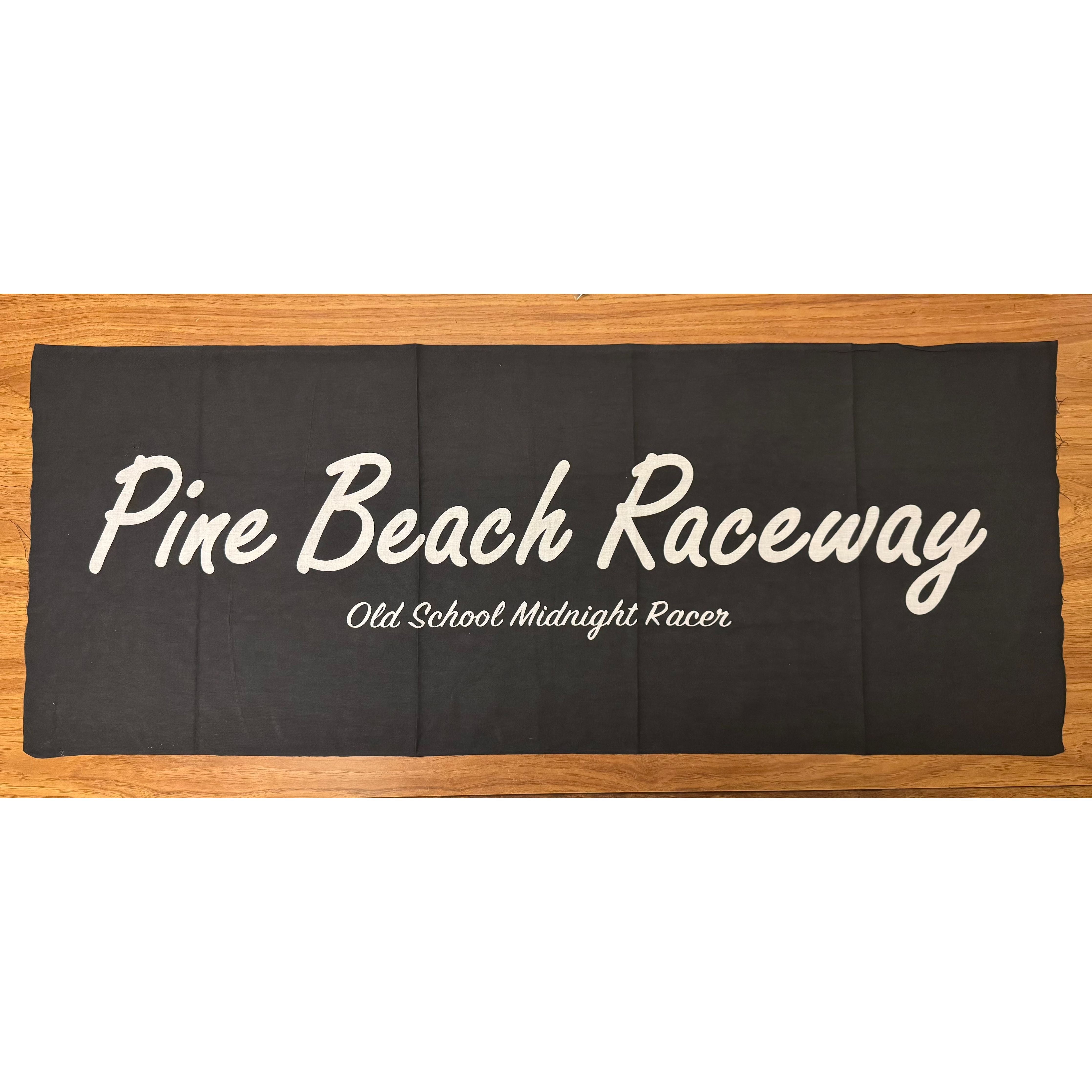 PINE BEACH Raceway Logo Black Hand Towel