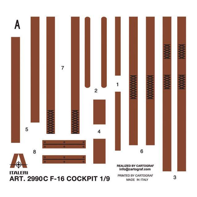 ITALERI 1/12 F-16 Cockpit