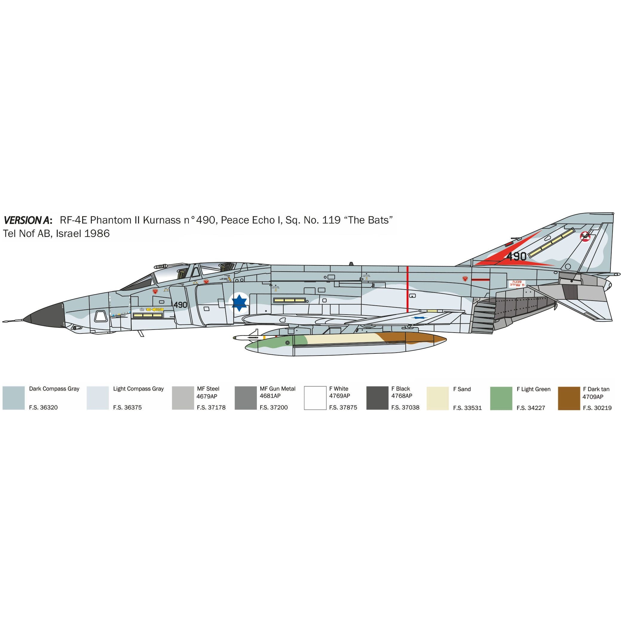 ITALERI 1/48 RF-4E Phantom II