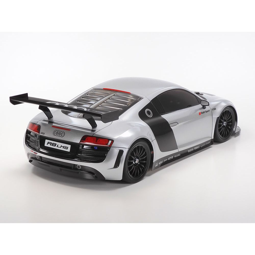 TAMIYA RC Audi R8 LMS 2008 (TT-02)-Limited Edition Silver Painted Body