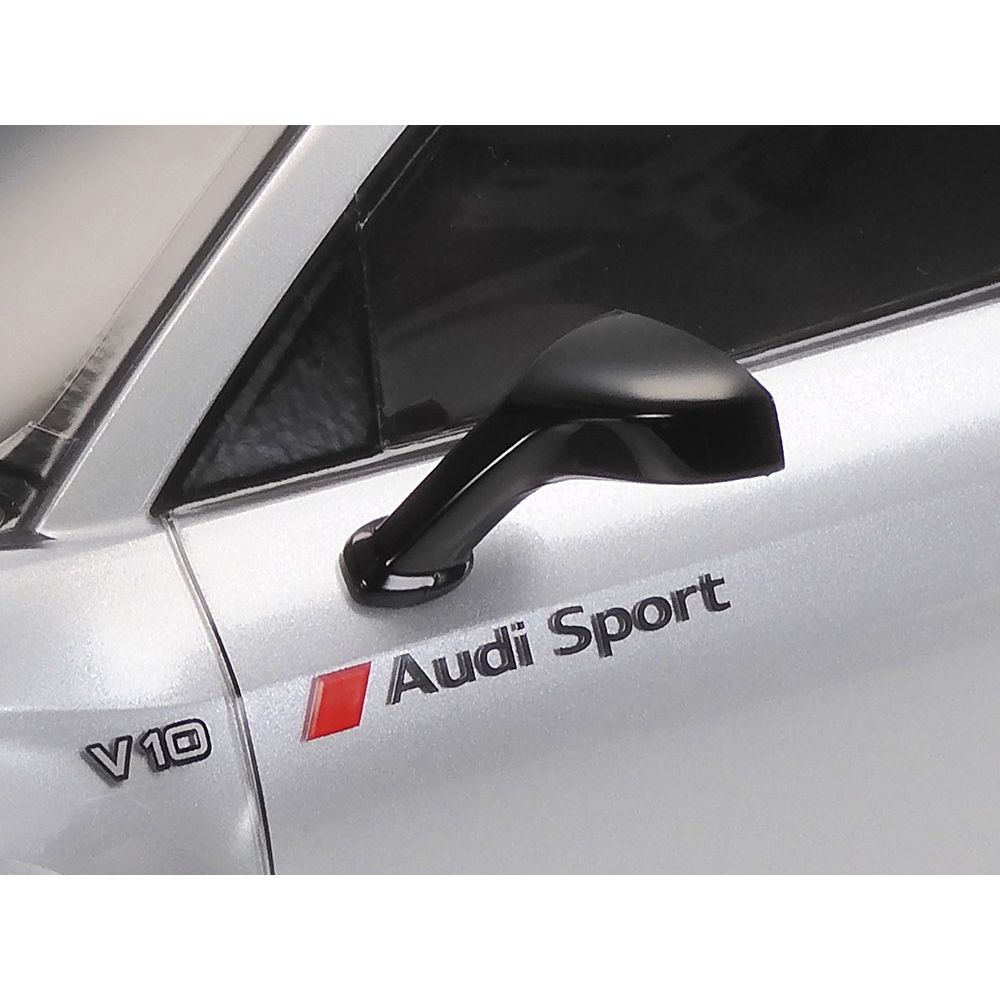 TAMIYA RC Audi R8 LMS 2008 (TT-02)-Limited Edition Silver Painted Body