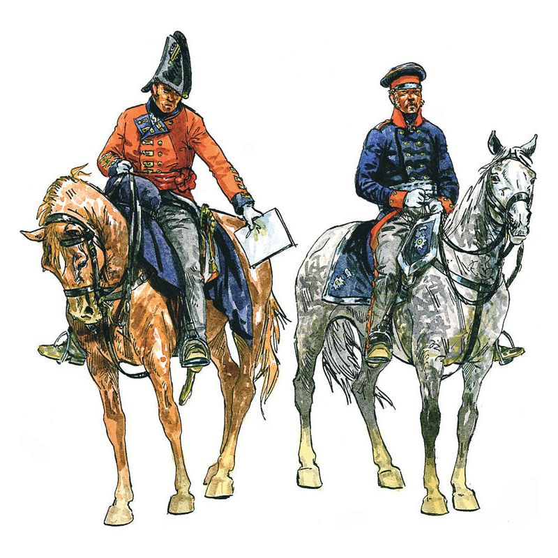 ITALERI 1/72 British & Prussian General Staff Napoleonic Wars
