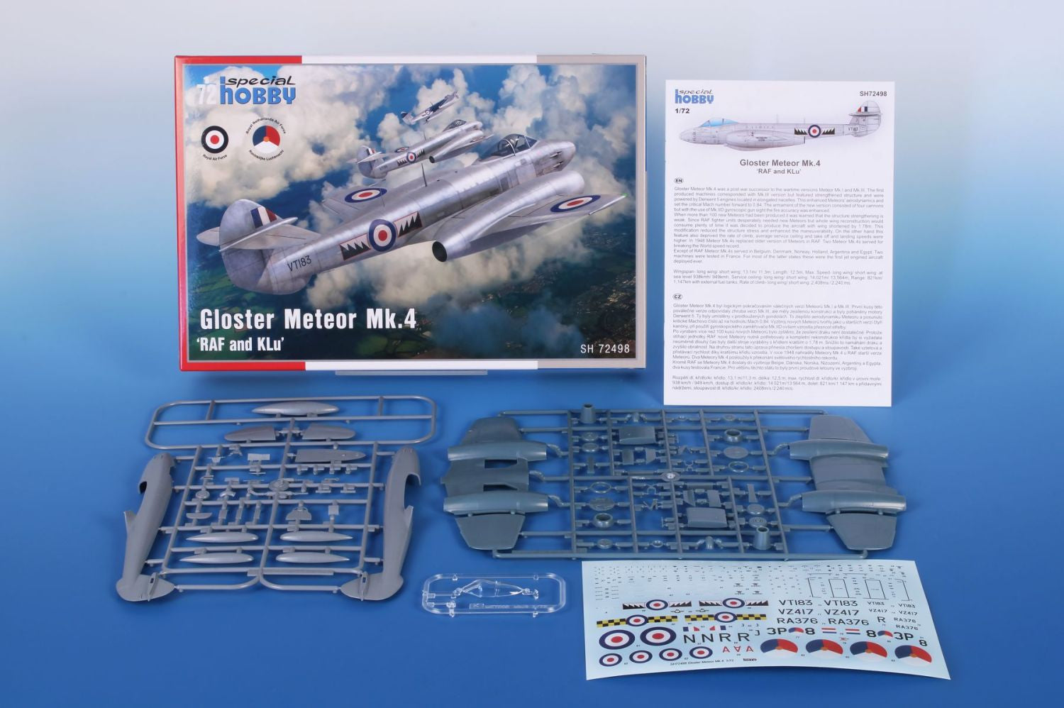 SPECIAL HOBBY 1/72 Gloster Meteor Mk.4 Plastic Model Kit