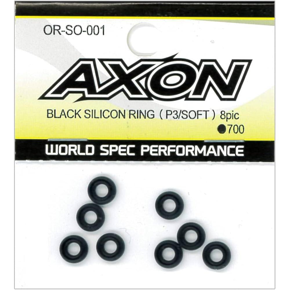 AXON BLACK SILICON RING (P3/SOFT) 8pic