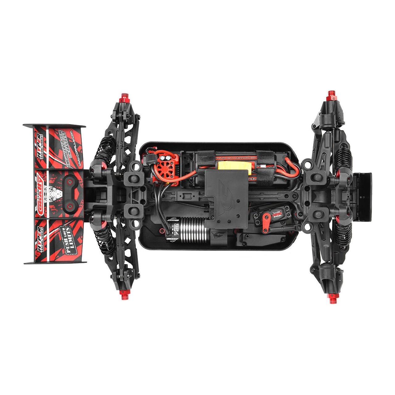 TEAM CORALLY Kagama 10 - XL4S Brushless Monster Truck - RTR - Red 3-4S - No Battery - No Charger