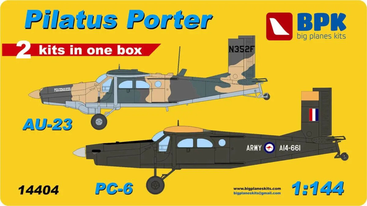 Big Plane Kits 1/144 Pilatus Porter AU-23/PC-6