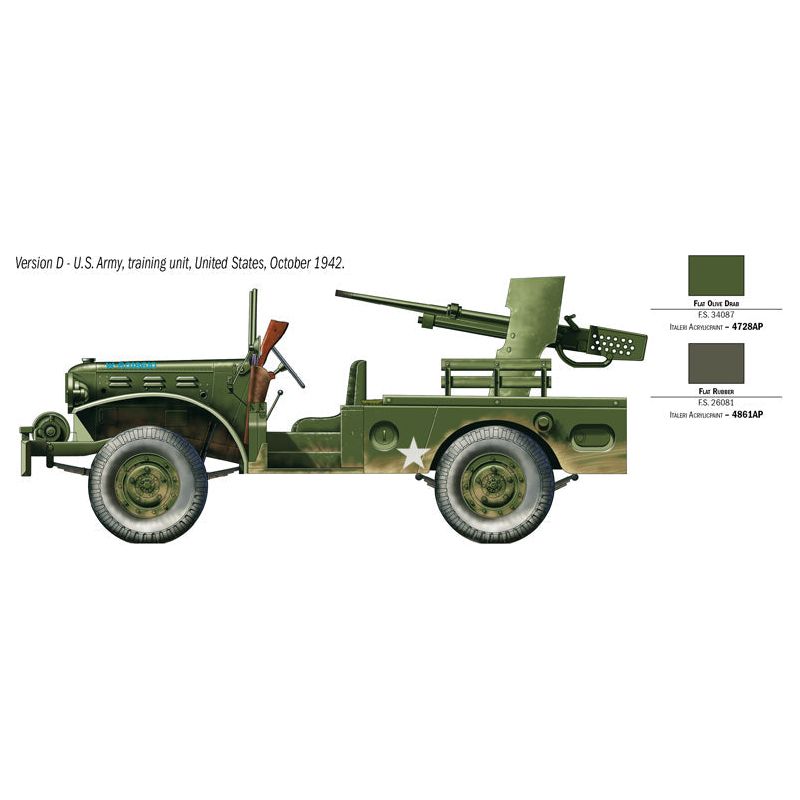 ITALERI 1/35 M6 Dodge Gun Motor Carriage WC-55