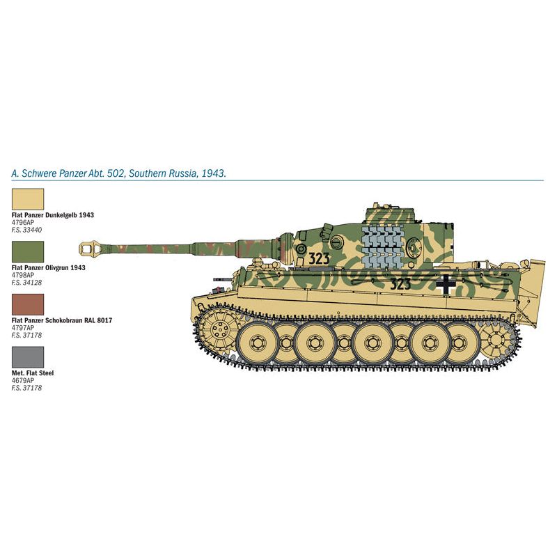 ITALERI 1/35 Pz. Kpfw. VI Tiger Ausf. E (Early Production)