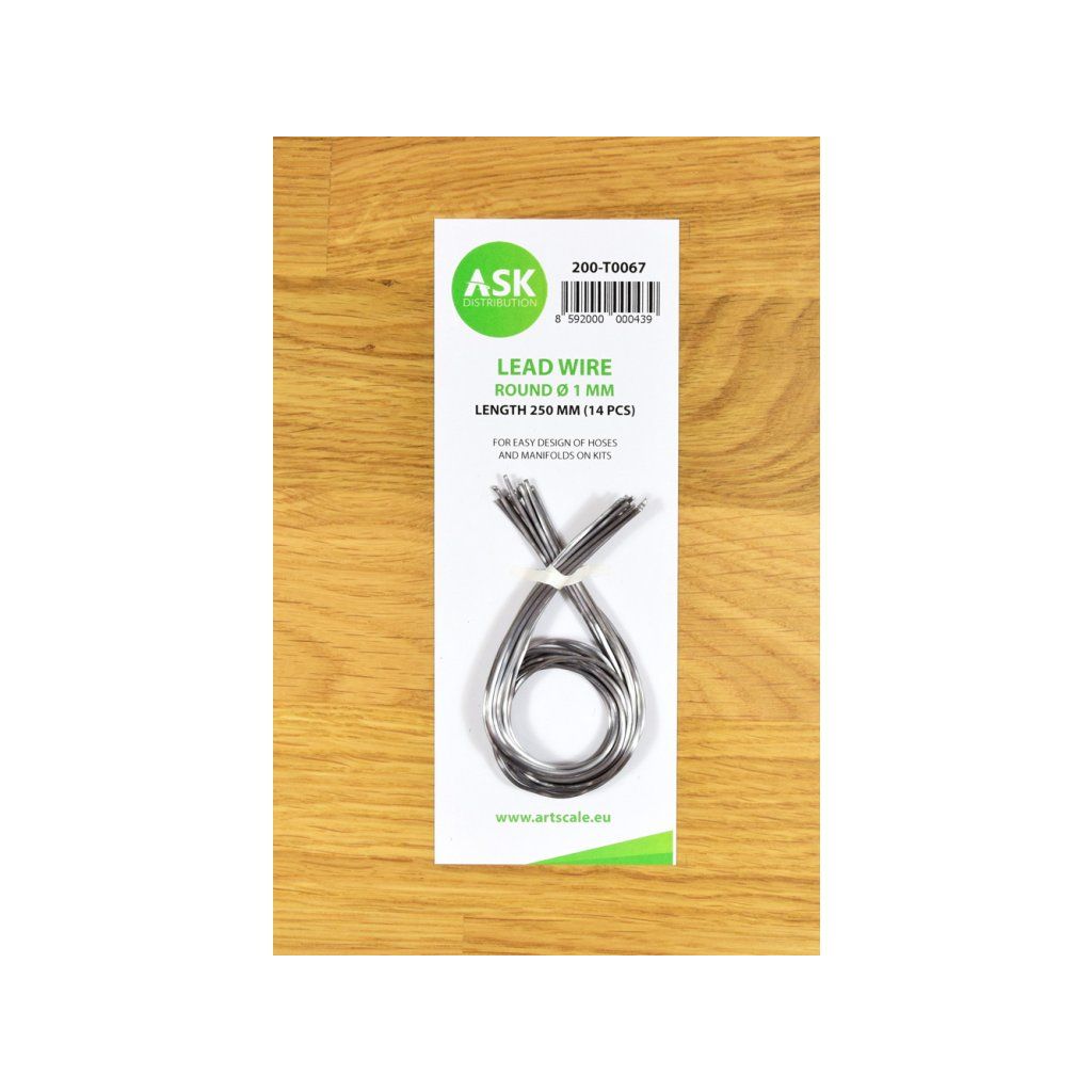 ASK Lead Wire - Round Ø 1 mm x 250 mm (14 pcs)