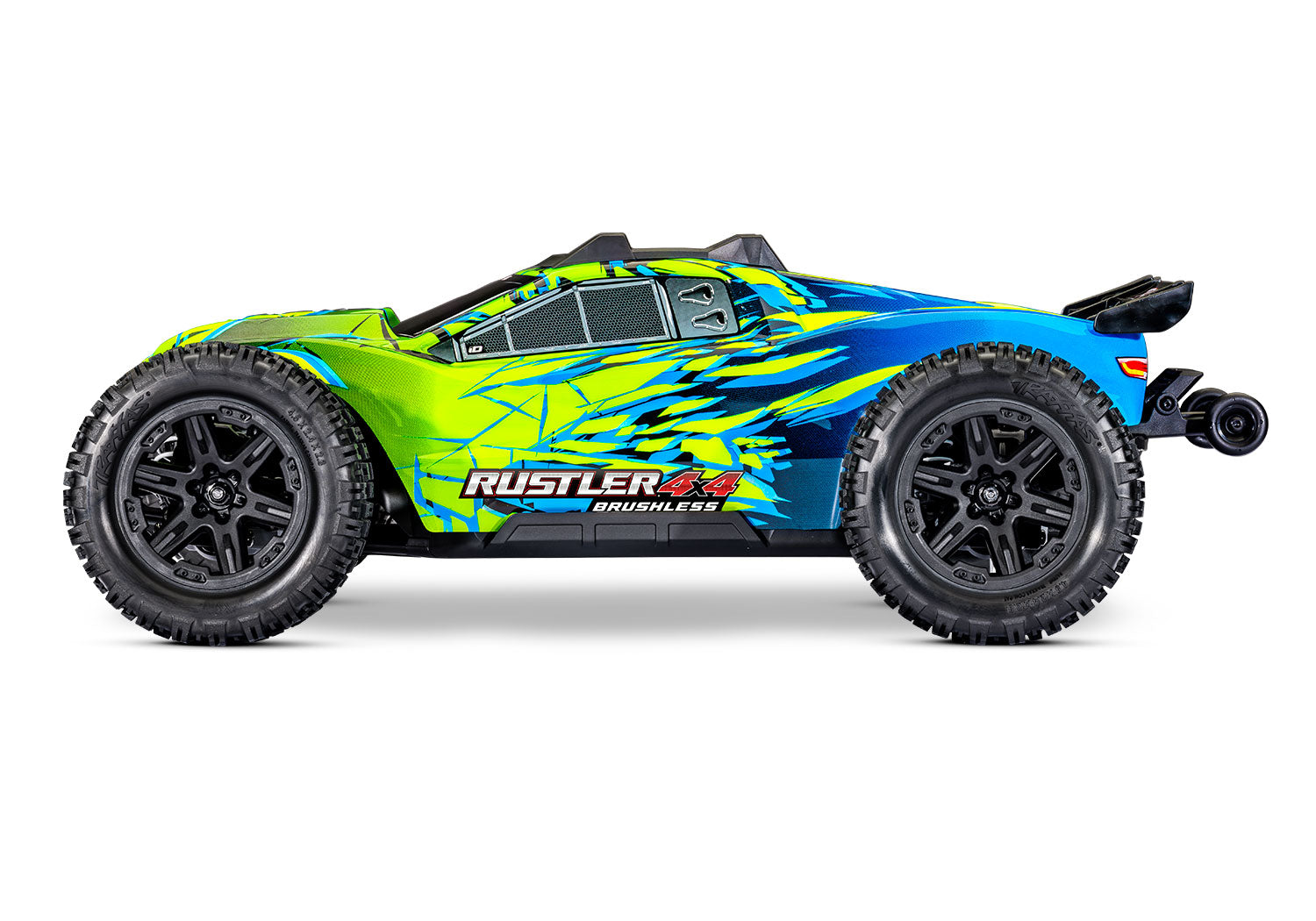 TRAXXAS 1/10 RUSTLER 4X4 BRUSHLESS - GREEN