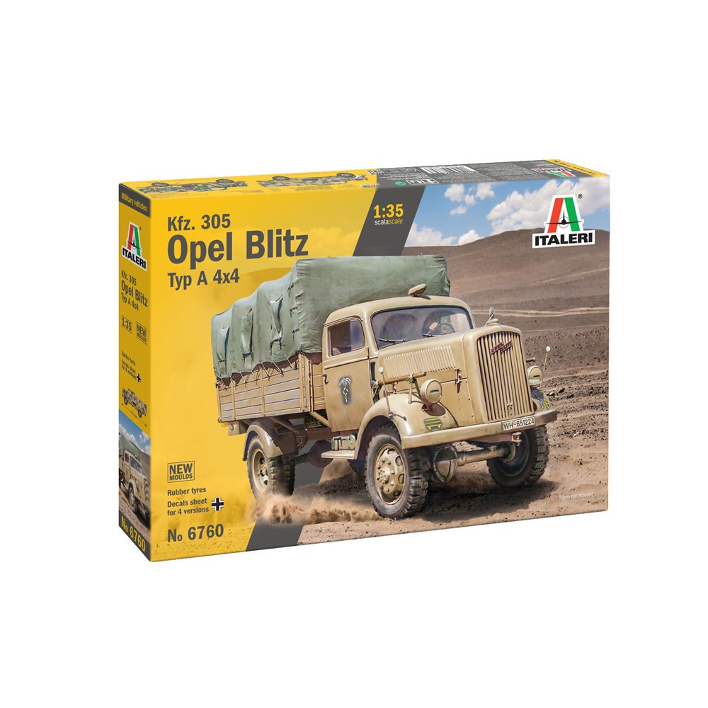 ITALERI 1/35 Kfz. 305 Opel Blitz Typ A 4x4-New Moulds and Rubber Tyres