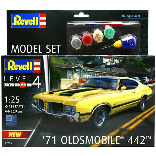 REVELL 1/24 '71 Oldsmobile 442 Coupe Model Set