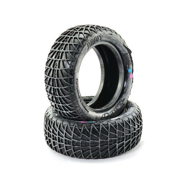 SWEEP Orbit Front Blue/Magenta (clay medium)1/10 Off-Road Buggy Tyres Only 2Pcs