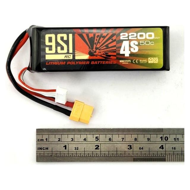 NINESTEPS 2200mAh 14.8V  50C 4 Cell LiPo Battery Soft Case (XT60 Plug)