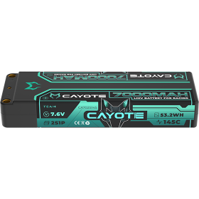 CAYOTE Racing Lipo Battery, 145C, 7000mAh, 7.6V, 53.2Wh