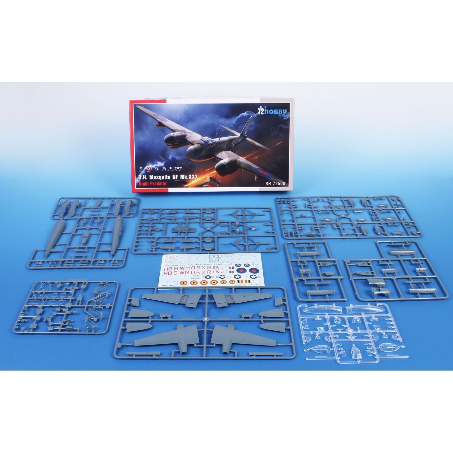 SPECIAL HOBBY 1/72 DH.98 Mosquito NF Mk.XXX ‘Night Predator’ Plastic Model Kit *Aust Decals*