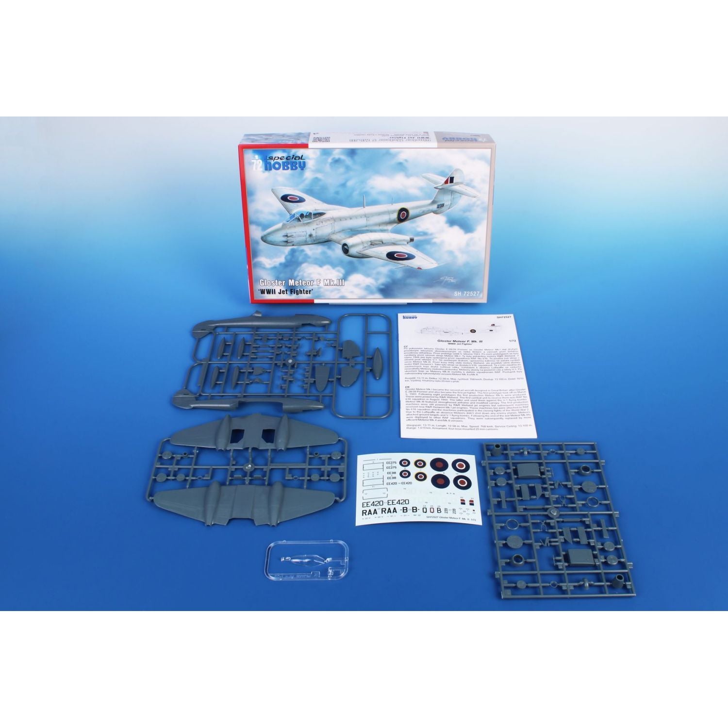 SPECIAL HOBBY 1/72 Gloster Meteor F Mk.III ‘WWII Jet Fighter’ Plastic Model Kit