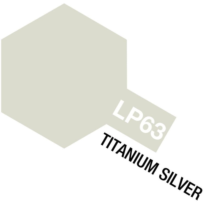 TAMIYA LP-63 Titanium Silver Lacquer Paint 10ml 82163