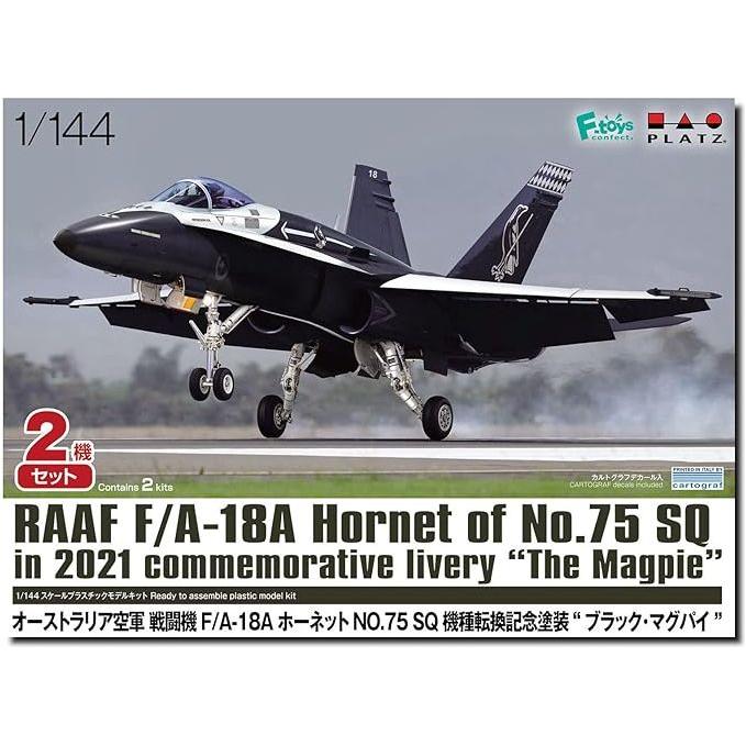 PLATZ 1/144 F/A-18A Hornet RAAF 75 Sqn "The Magpie" (2 Kits)