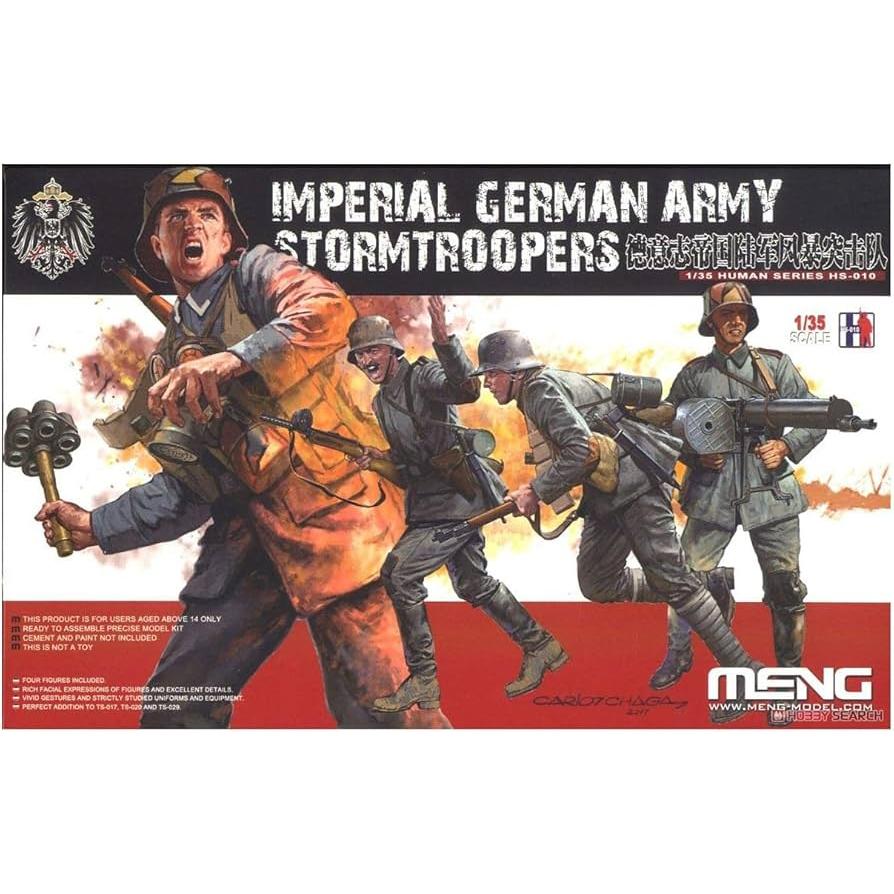 MENG 1/35 Imperial German Army Stormtroopers Plastic Model Kit