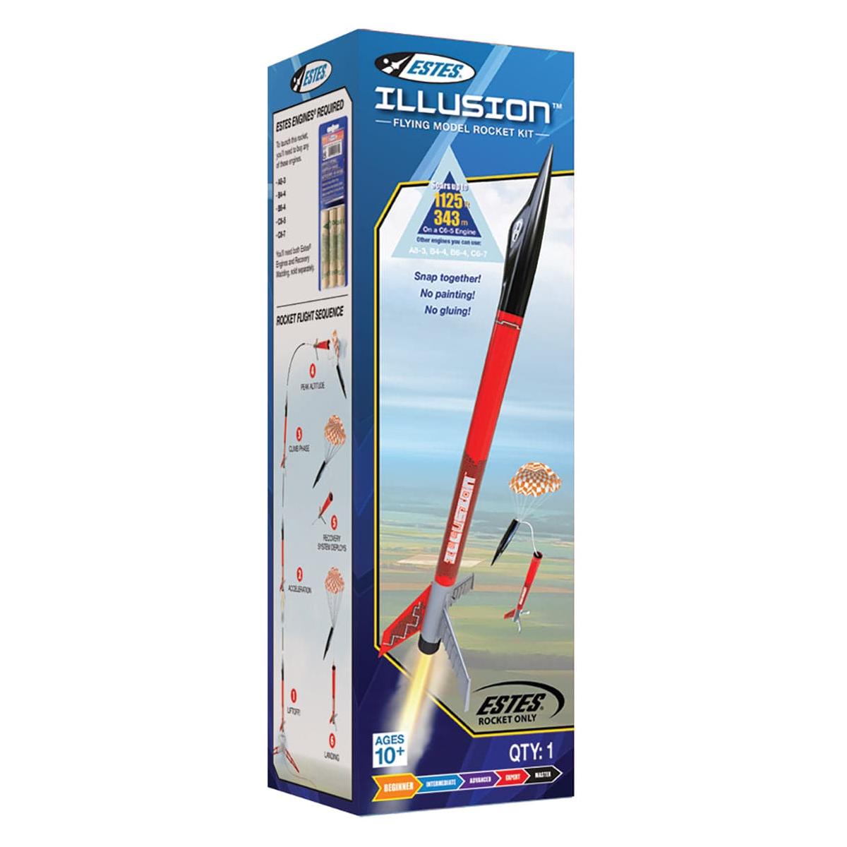 ESTES Illusion Beginner Model Rocket Kit (18mm Standard Engine)
