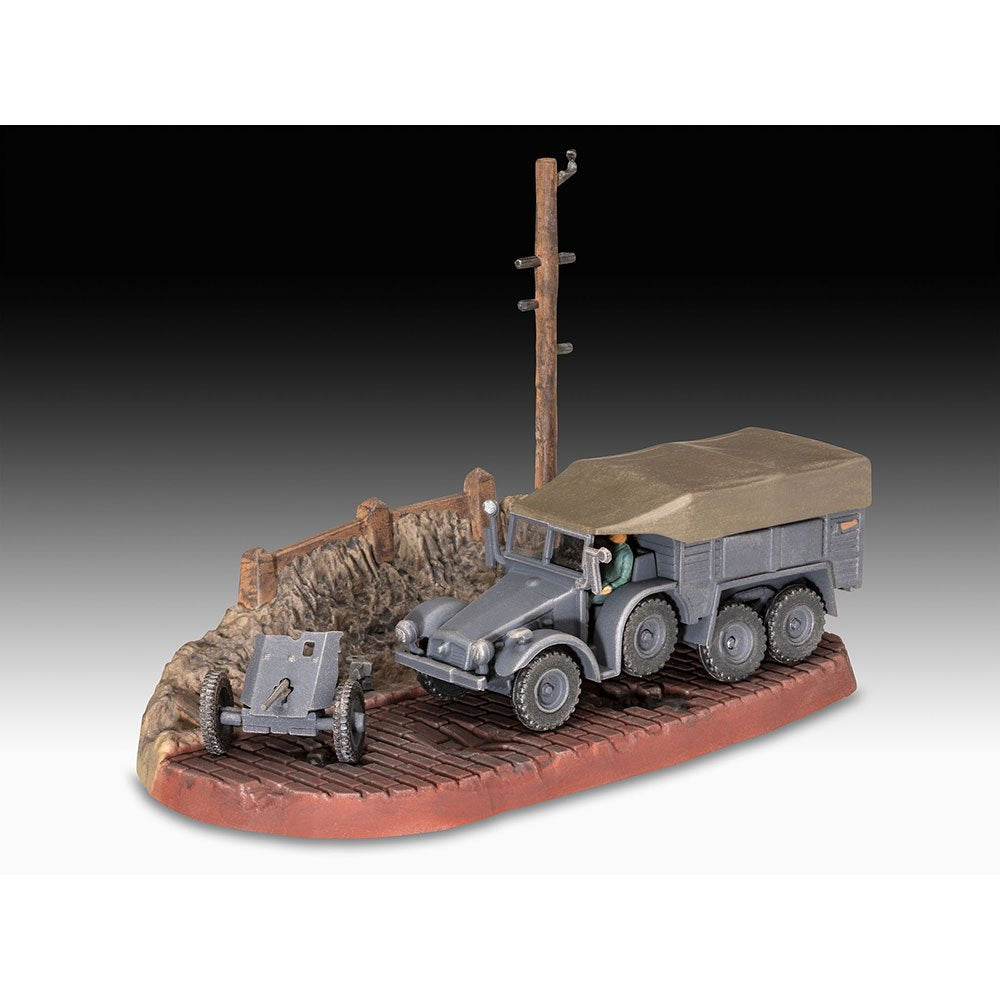 REVELL 1/76 STARTER KIT KRUPP PROTZE KFZ 69 WITH 3.7CM PAK