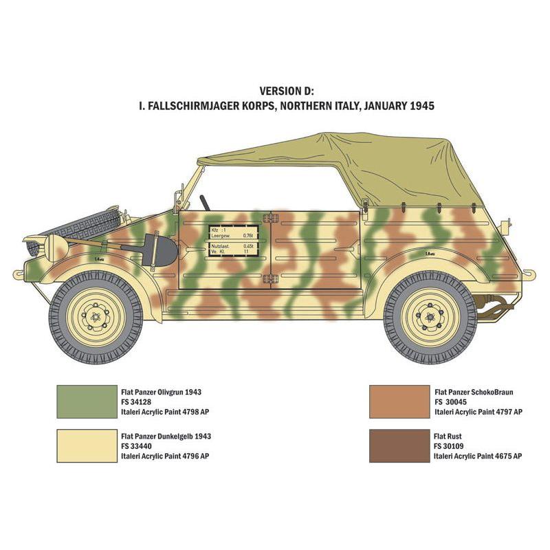 ITALERI 1/9 Kdf. 1 Typ 82 Kubelwagen