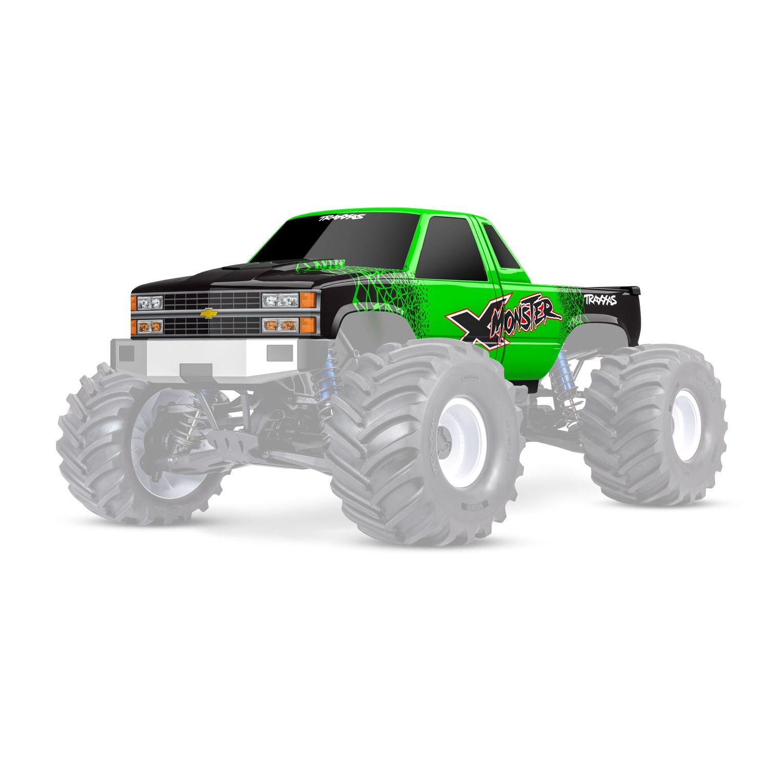 X-MONSTER CHEVROLET GMT400 CKTRUCK BODY - GREEN