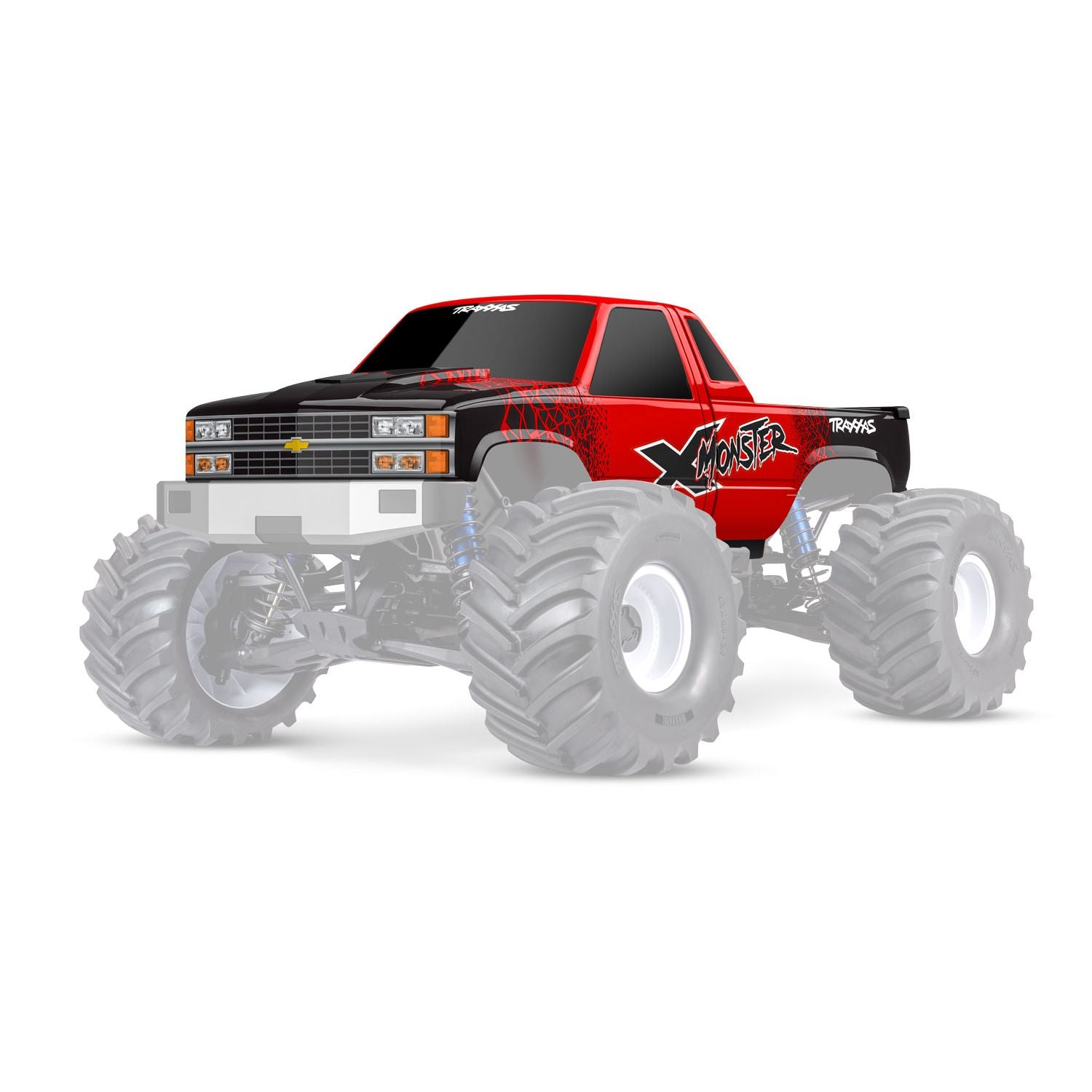 X-MONSTER CHEVROLET GMT400 CKTRUCK BODY - RED